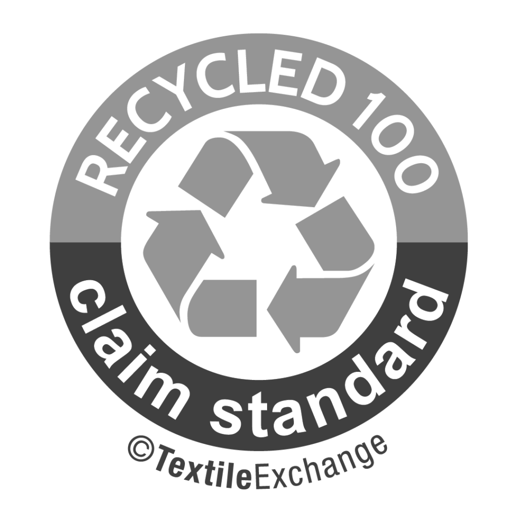 Recycled 100 claim standard certificate icon