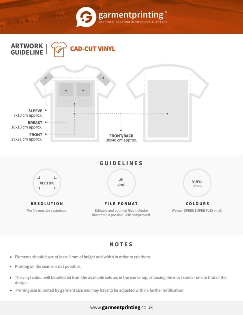 Artwork Guideline for cad cut vinyl printing