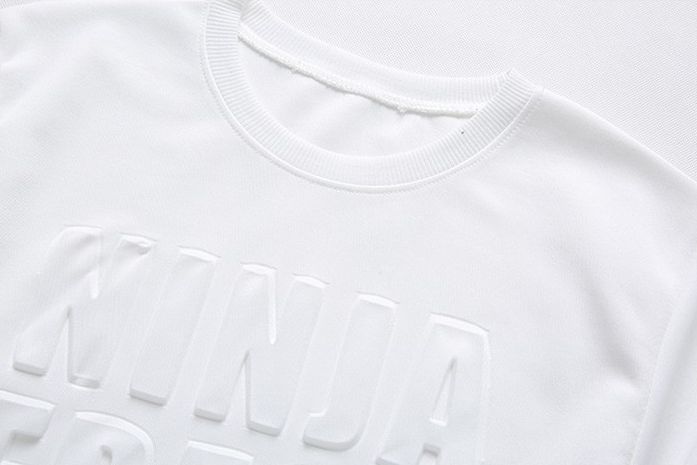 embossed printing on t-shirt