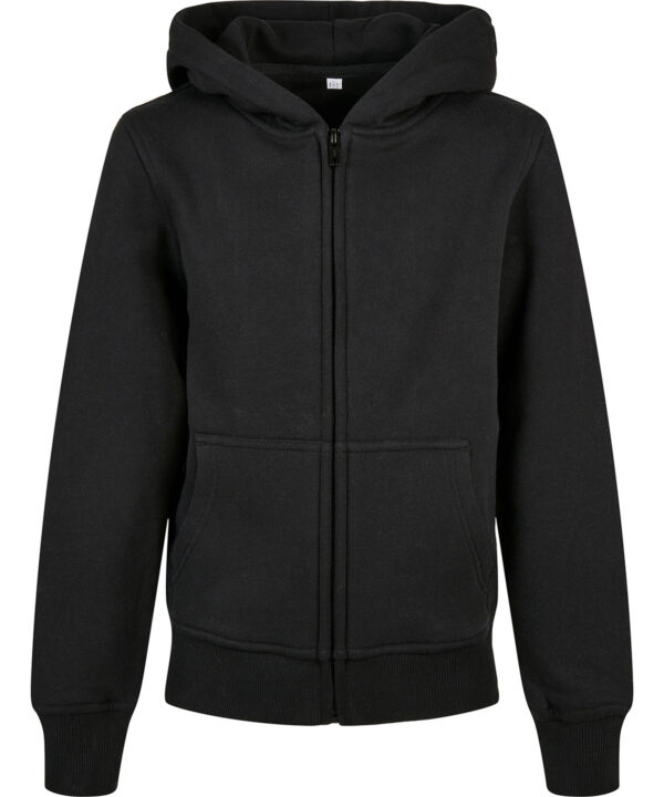 Build Your Brand - Organic kids basic zip hoodie