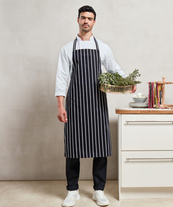 Premier - Striped bib apron