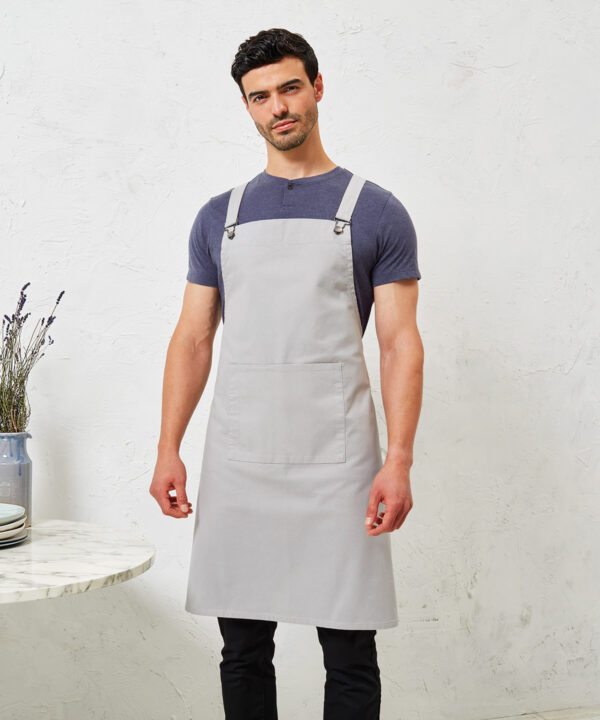 Premier - Cross back 'barista' bib apron