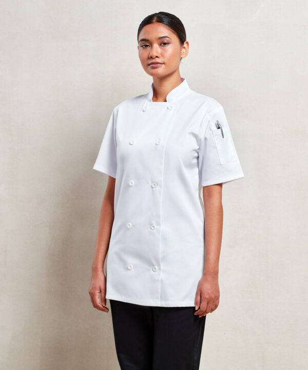 Premier - Women's short sleeve chef's jacket