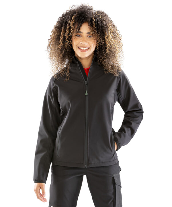 Result Genuine Recycled - Women’s recycled 3-layer printable hooded softshell