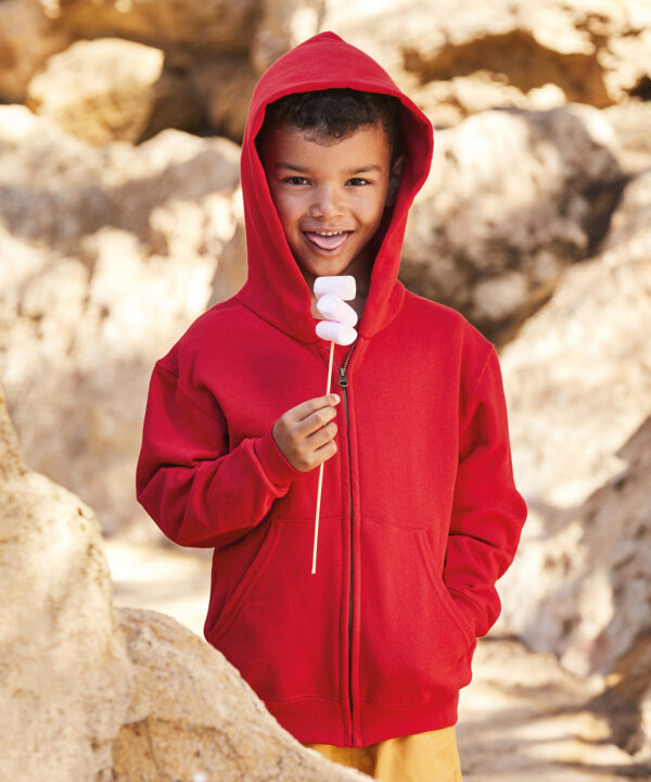 Fruit of the Loom - Kids classic hooded sweatshirt jacket