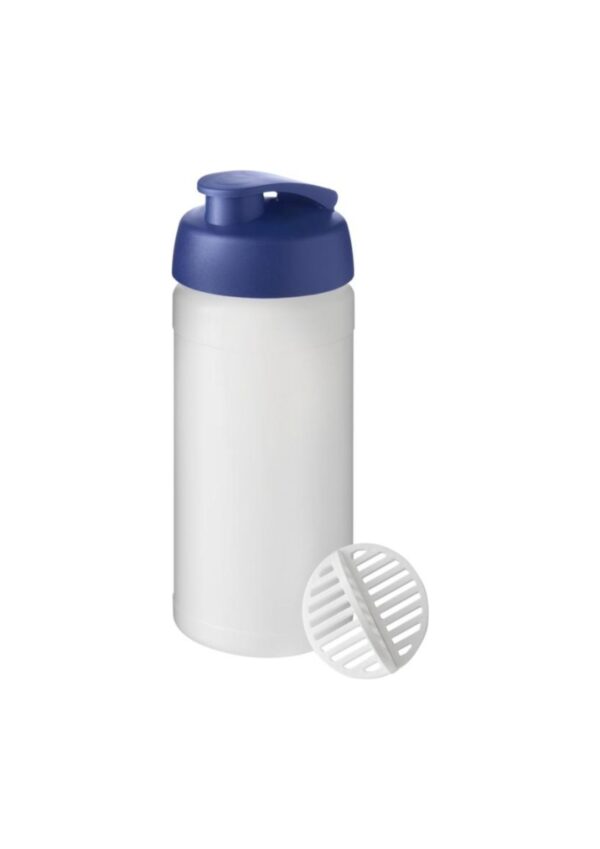 Baseline Plus 500 ml shaker bottle - Blue / Frosted clear