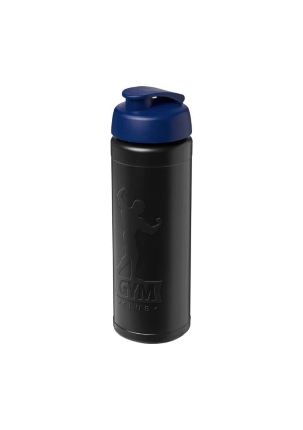 Baseline Rise 750 ml sport bottle with flip lid - Solid black / Blue