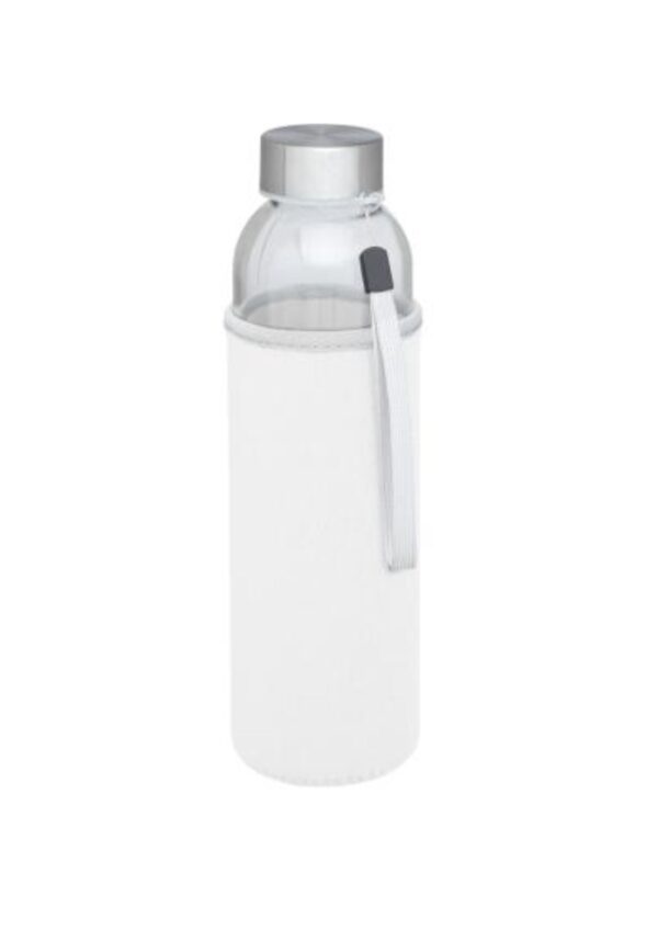 Bodhi 500 ml glass water bottle - White