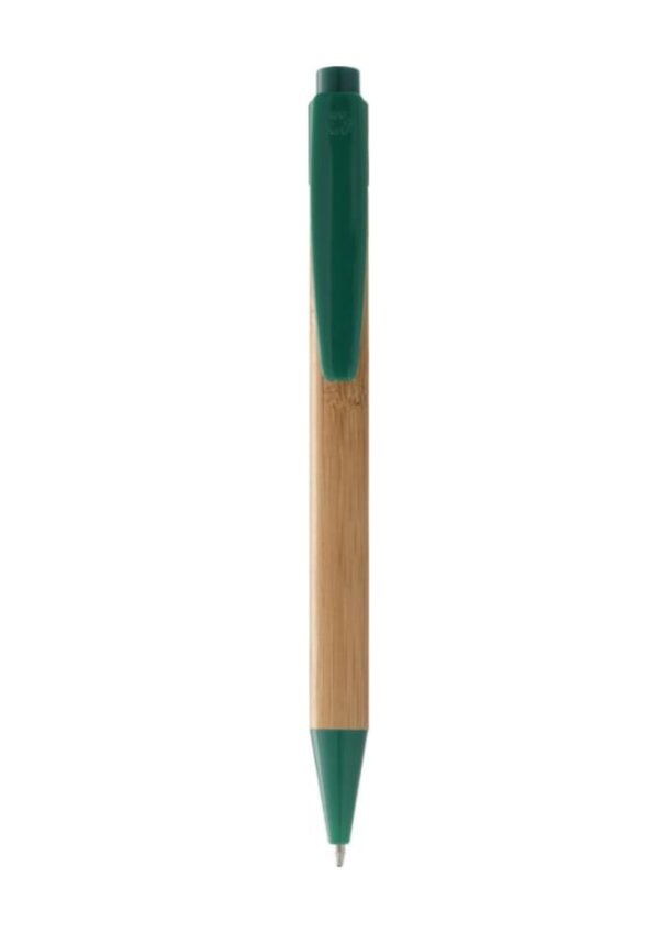 Borneo bamboo ballpoint pen - Natural / Royal blue