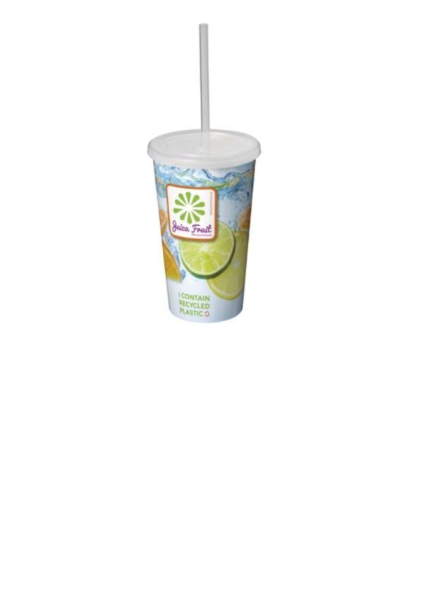 Brite-Americano® 350 ml double-walled stadium cup - White