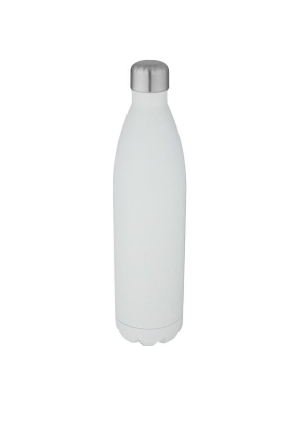 Cove 1 L vacuum insulated stainless steel bottle - White