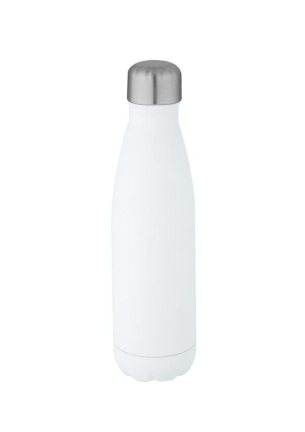 Cove 500 ml RCS certified recycled stainless steel vacuum insulated bottle  - White