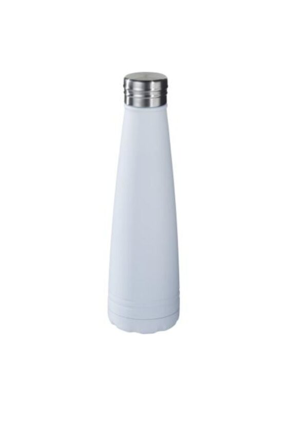 Duke 500 ml copper vacuum insulated water bottle - White