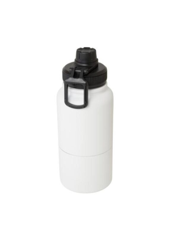 Dupeca 840 ml RCS certified stainless steel insulated sport bottle - White