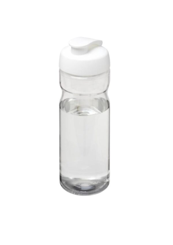 H2O Active® Base Tritan™ 650 ml flip lid sport bottle - Transparent clear / White