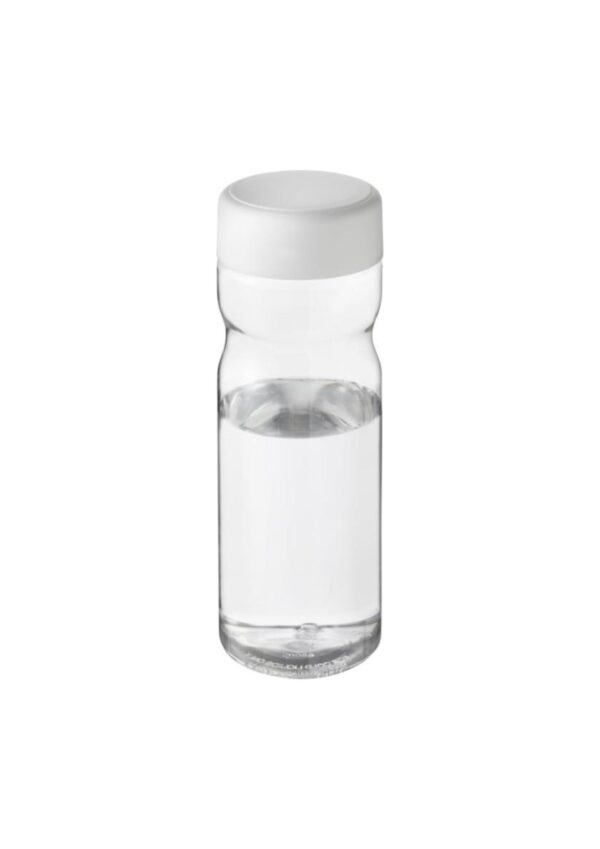 H2O Active® Base Tritan™ 650 ml screw cap water bottle - Transparent clear / White