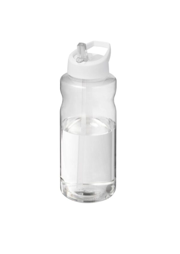 H2O Active® Big Base 1 litre spout lid sport bottle - White