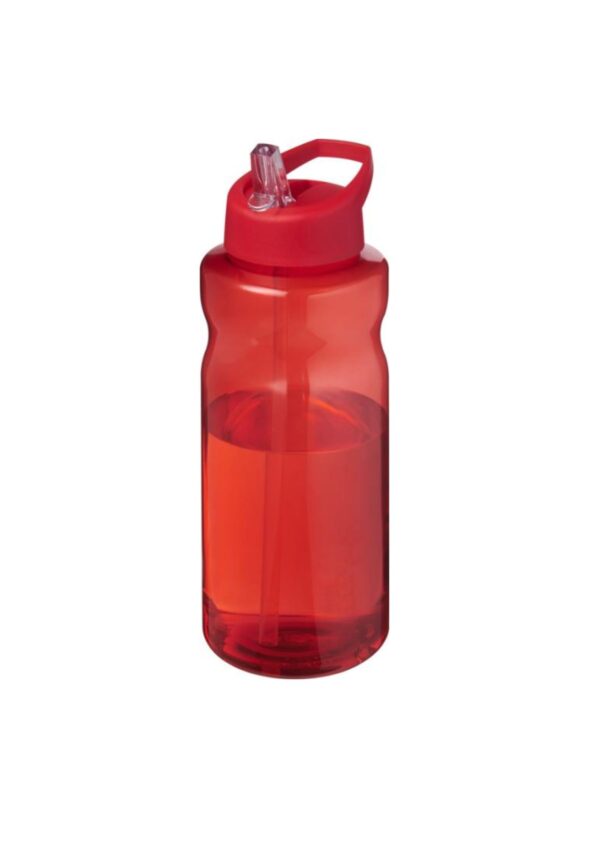 H2O Active® Eco Big Base 1 litre spout lid sport bottle - Red / Red