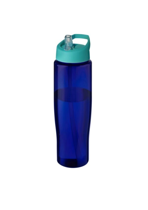 H2O Active® Eco Tempo 700 ml spout lid sport bottle - Aqua / Blue