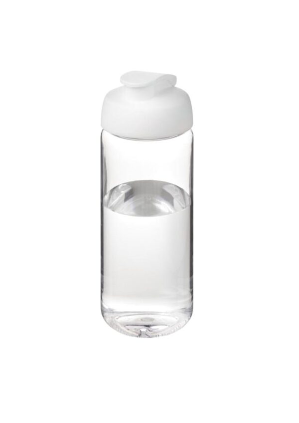 H2O Active® Octave Tritan™ 600 ml flip lid sport bottle - Transparent clear / White