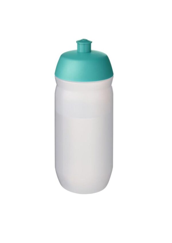 HydroFlex™ Clear 500 ml squeezy sport bottle - Aqua blue / Frosted clear