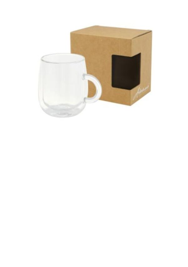 Iris 330 ml glass mug - Transparent clear