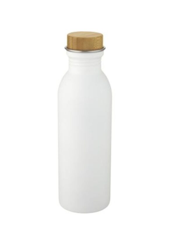 Kalix 650 ml stainless steel water bottle - White