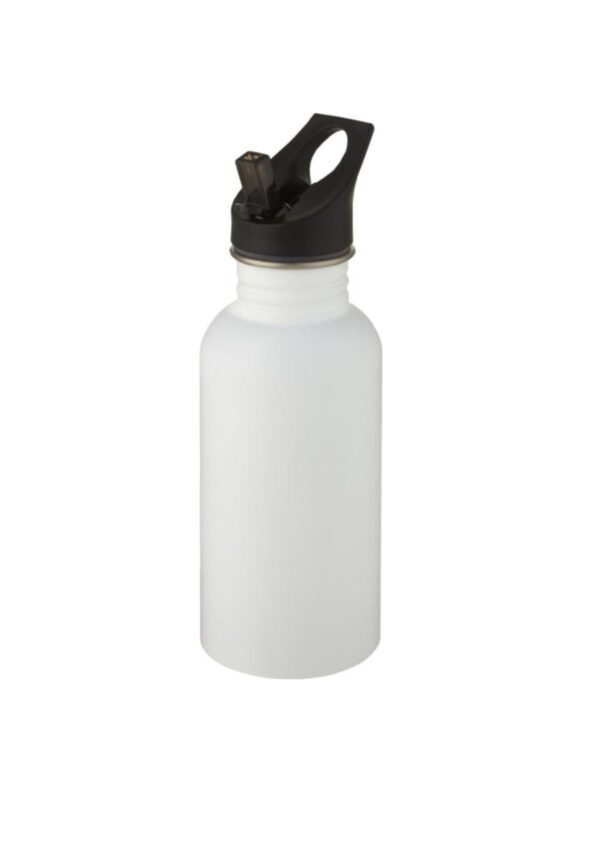 Lexi 500 ml stainless steel sport bottle - White