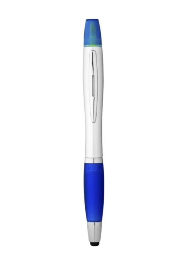 Nash stylus ballpoint pen and highlighter - Silver / Green