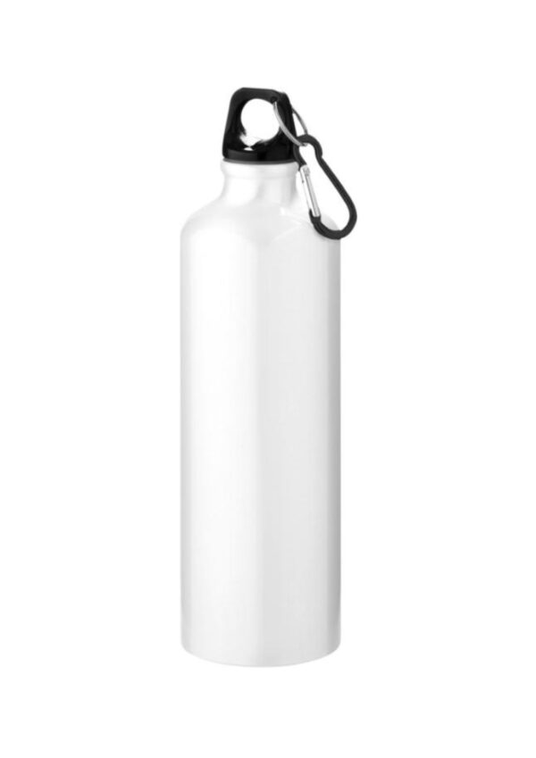 Oregon 770 ml aluminium water bottle with carabiner - White