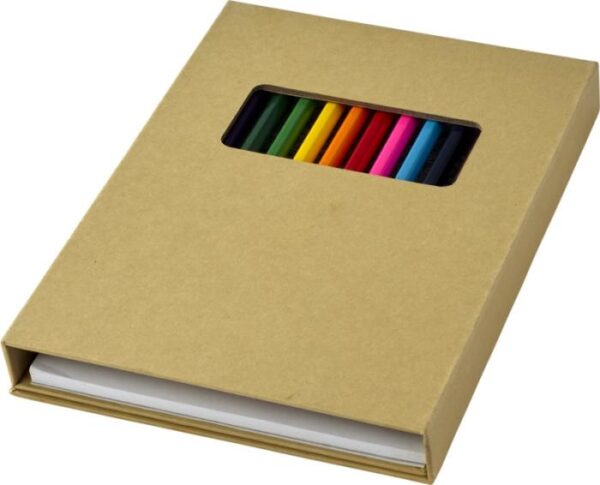 Pablo colouring set with drawing paper - Natural