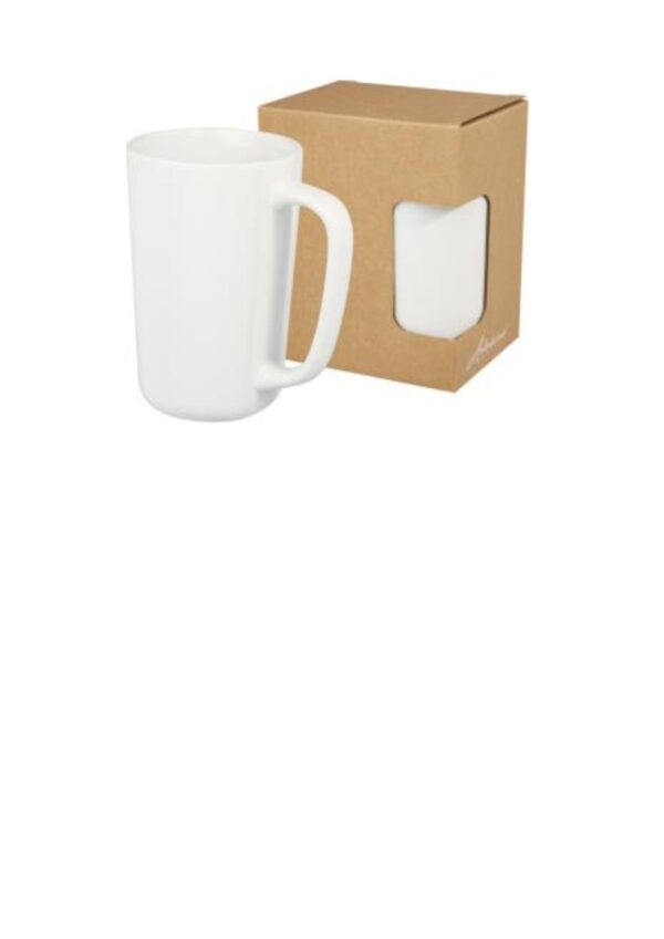 Perk 480 ml ceramic mug - White