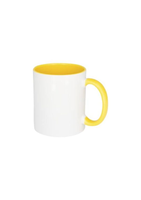 Pix 330 ml ceramic sublimation colour pop mug - Yellow