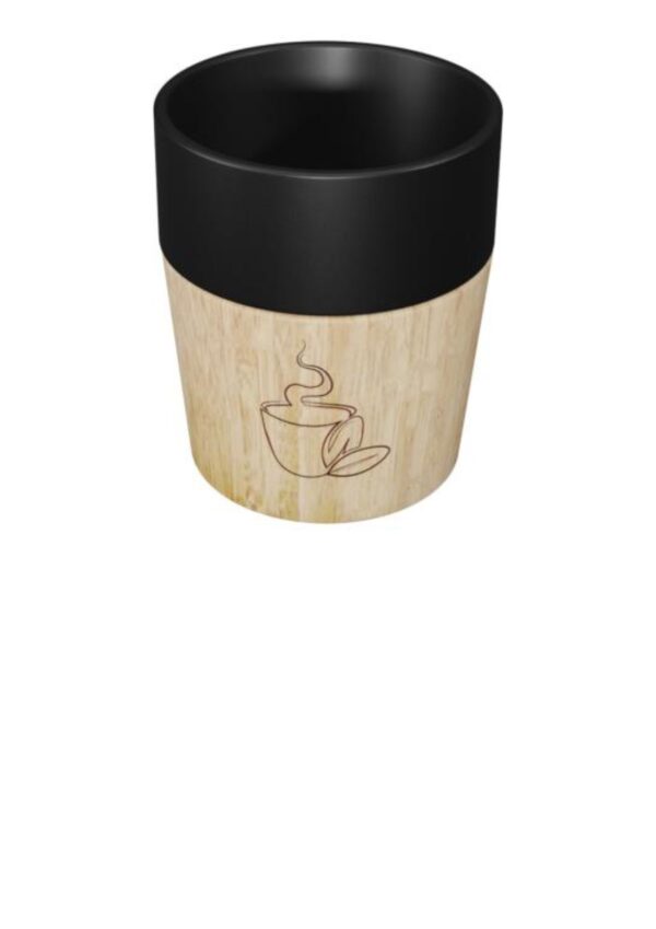 SCX.design D05 magnetic ceramic coffee mug - Solid black