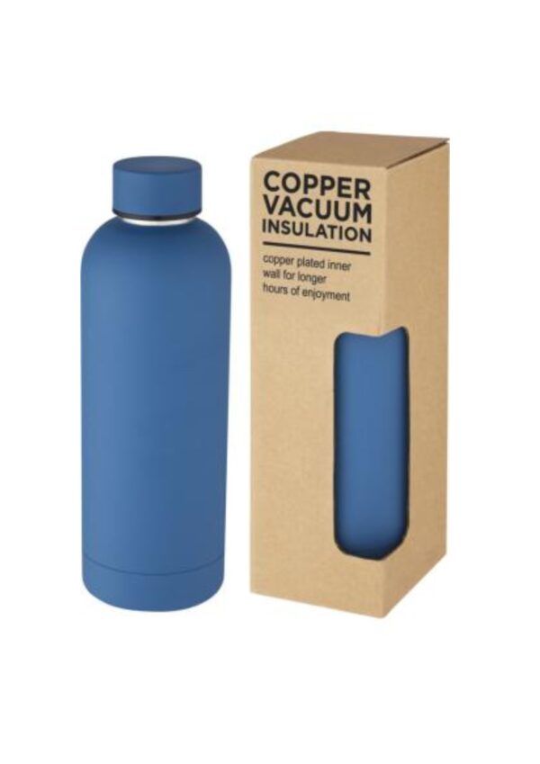 Spring 500 ml copper vacuum insulated bottle - Tech blue