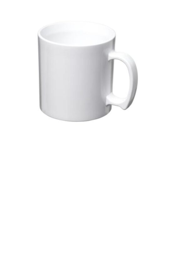 Standard 300 ml plastic mug - White