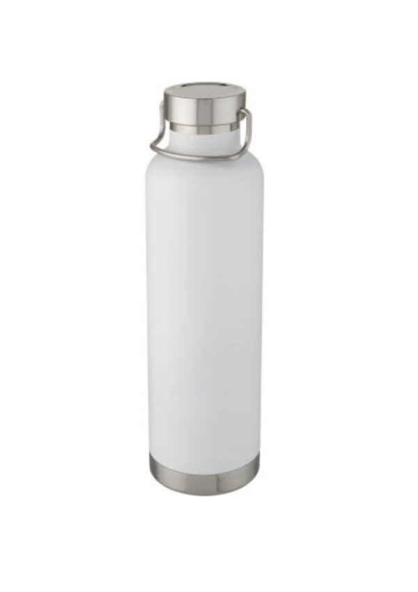 Thor 1 L copper vacuum insulated water bottle - White