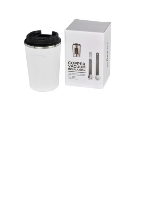 Thor 360 ml leak-proof copper vacuum insulated tumbler - White