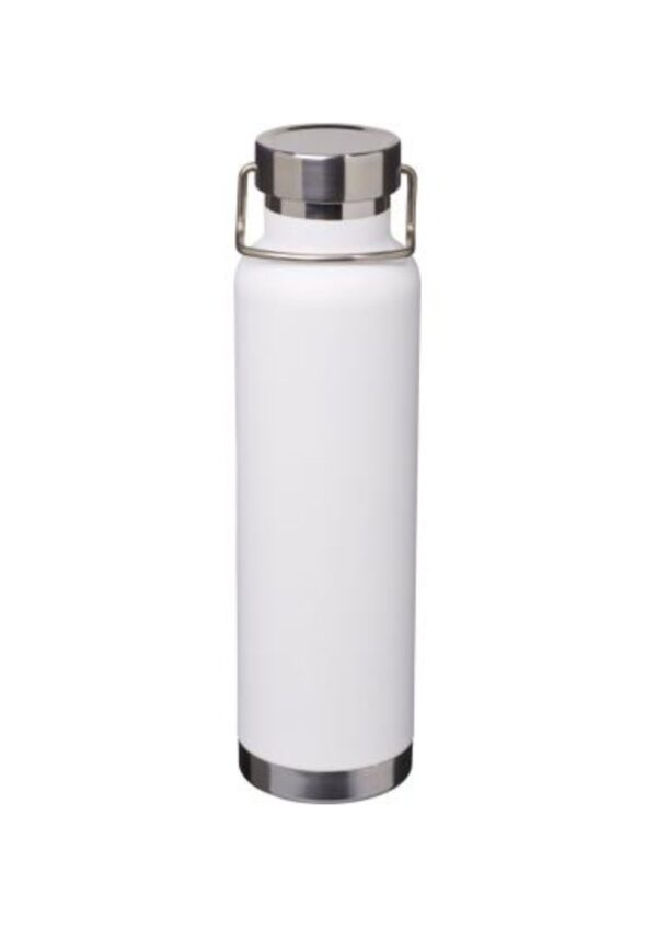 Thor 650 ml copper vacuum insulated sport bottle - White